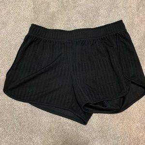 black running shorts